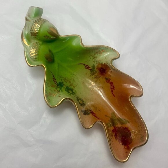 Rare Vintage Lightolier Leaf Trinket Dish - Picture 1 of 8